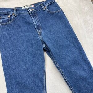 Vintage Levi's 550 Jeans Women's 14 Long Classic Relaxed Tapered Dark Wash Denim